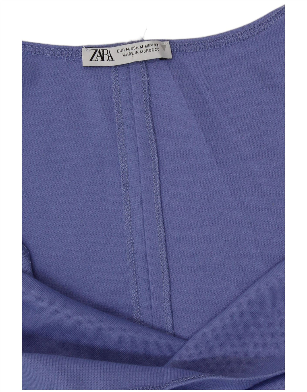 Vestido bodycon feminino sem mangas Zara UK 12 poliéster roxo médio