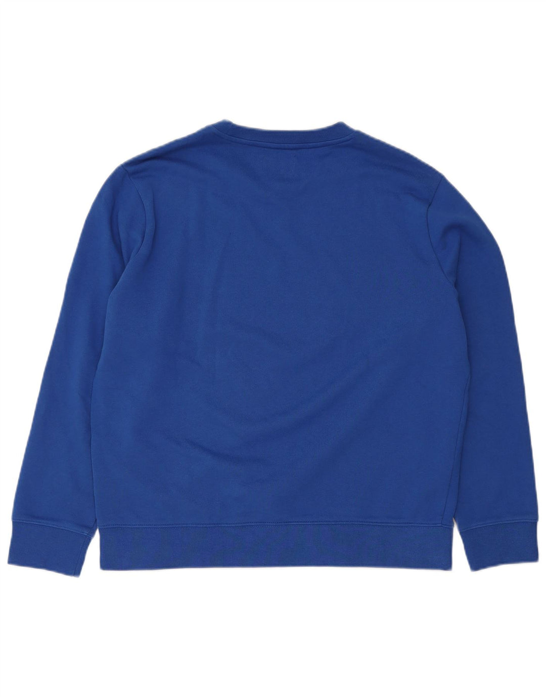 Suéter masculino VINTAGE de algodão azul grande