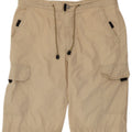 Shorts cargo masculino VINTAGE IT 50 grande W34 algodão bege