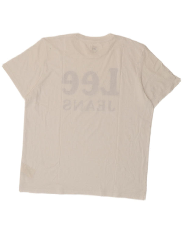 Camiseta masculina Lee Regular Fit Graphic Top XL algodão branco