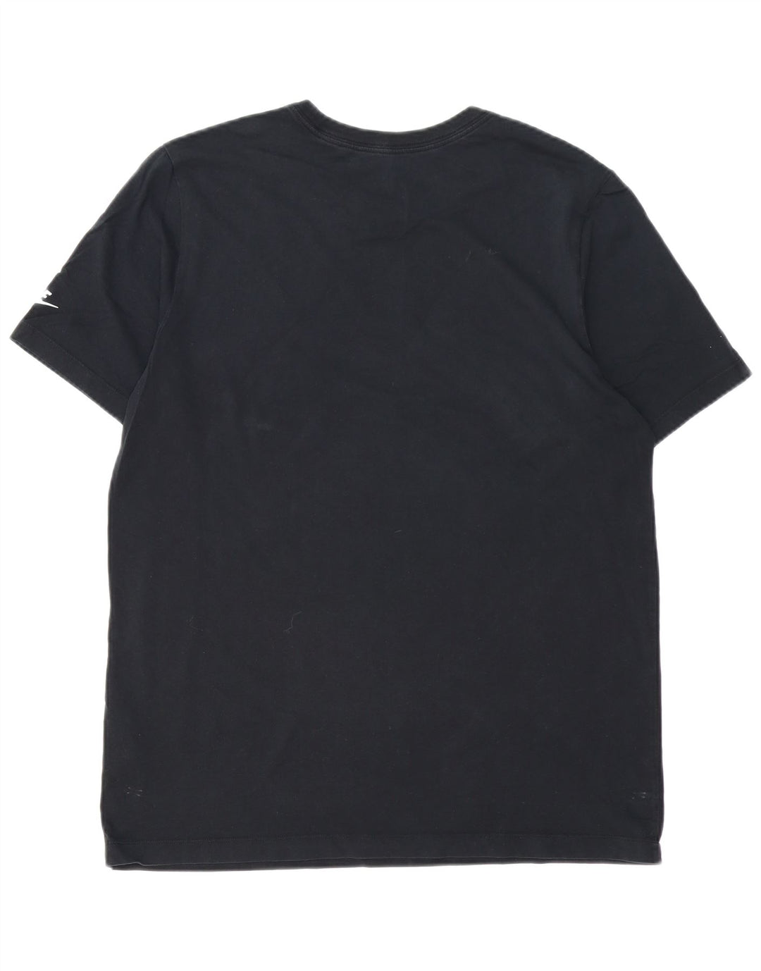 Camiseta gráfica masculina NIKE Top grande de algodão preto