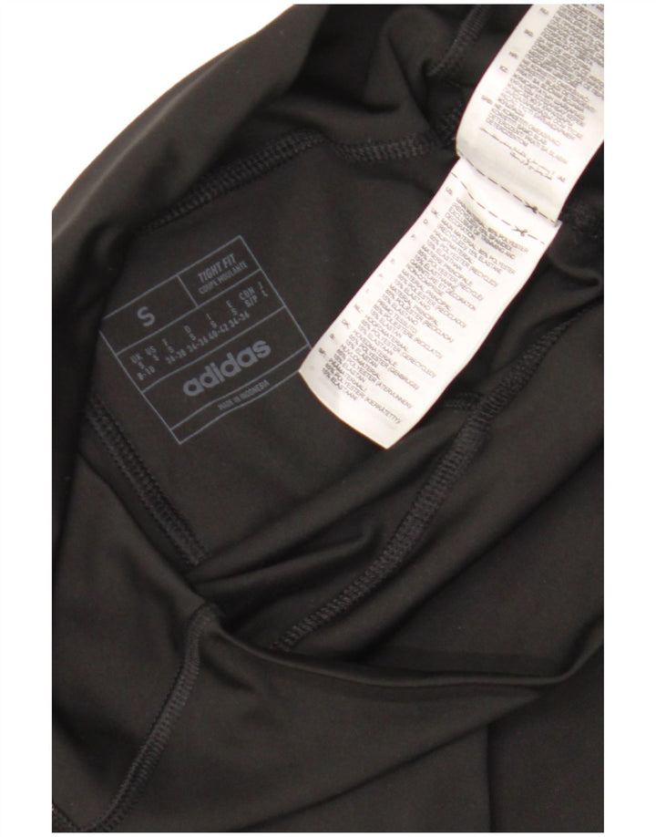Leggings Adidas Aeroready Femininas UK 8/10 Pequenas Poliéster Preto