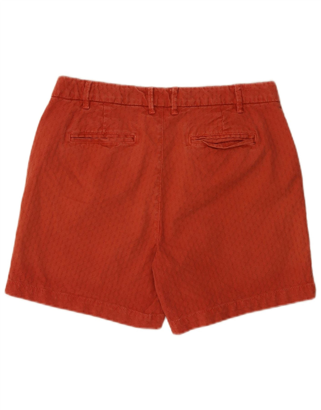 Shorts Chino feminino Fat Face UK 12 médio W32 algodão vermelho