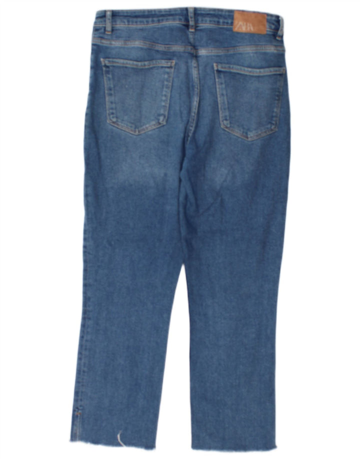 Calça jeans feminina Zara EU 42 grande W32 L25 azul