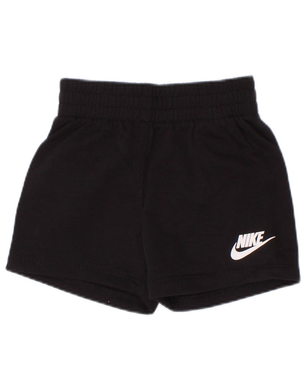 Shorts esportivos Nike para meninos de 9 a 12 meses de algodão preto