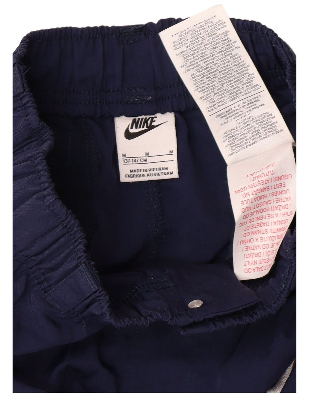 NIKE Boys Straight Cargo Trousers 10-11 Years Medium W24 L25 Navy Blue