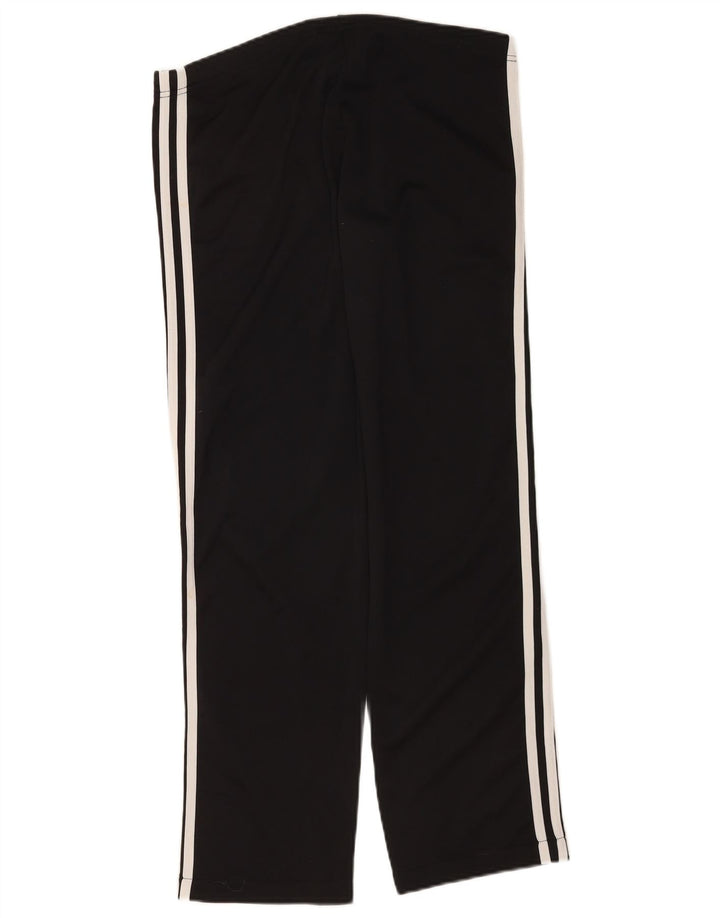 Calças de treino masculinas Adidas UK 36/38 poliéster preto pequeno