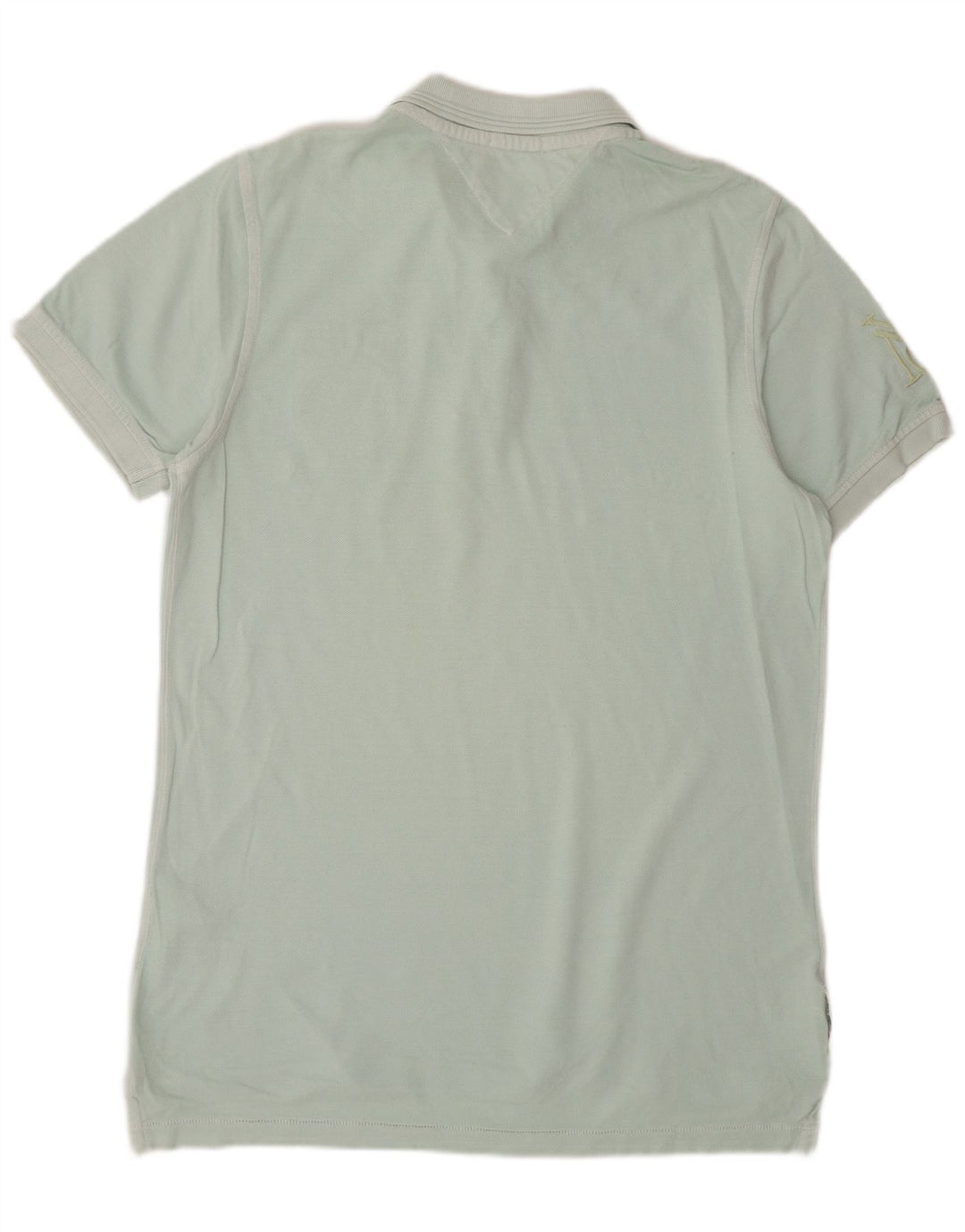 Camisa polo masculina TOMMY HILFIGER grande algodão azul