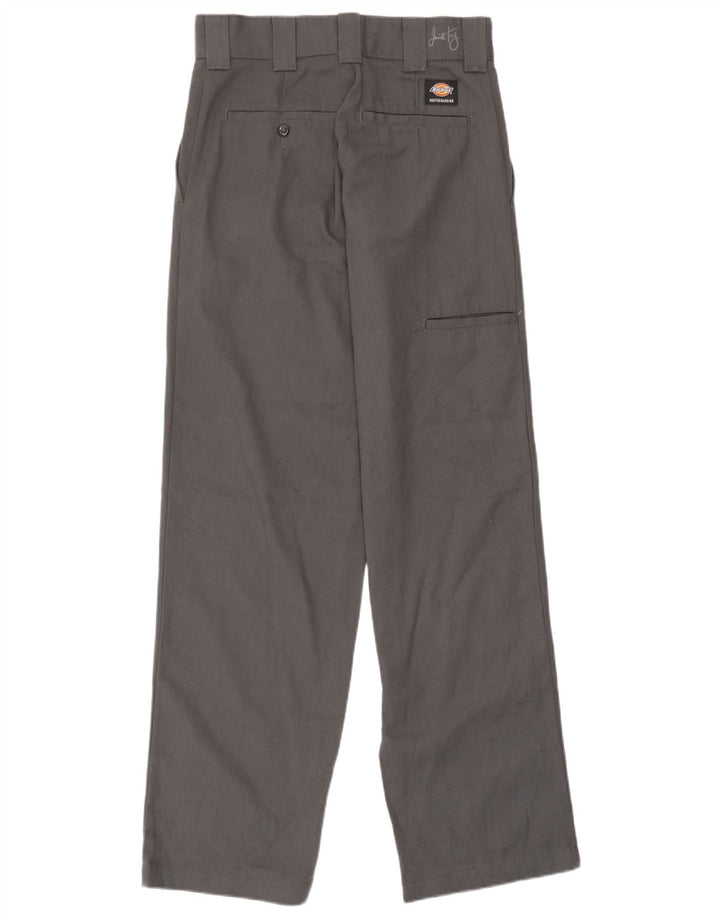 Calça cargo reta feminina Dickies para skate W26 L32 poliéster cinza