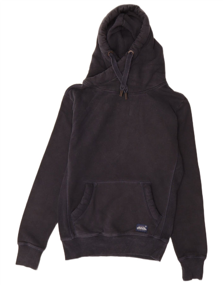 Suéter com capuz masculino Superdry médio azul marinho algodão