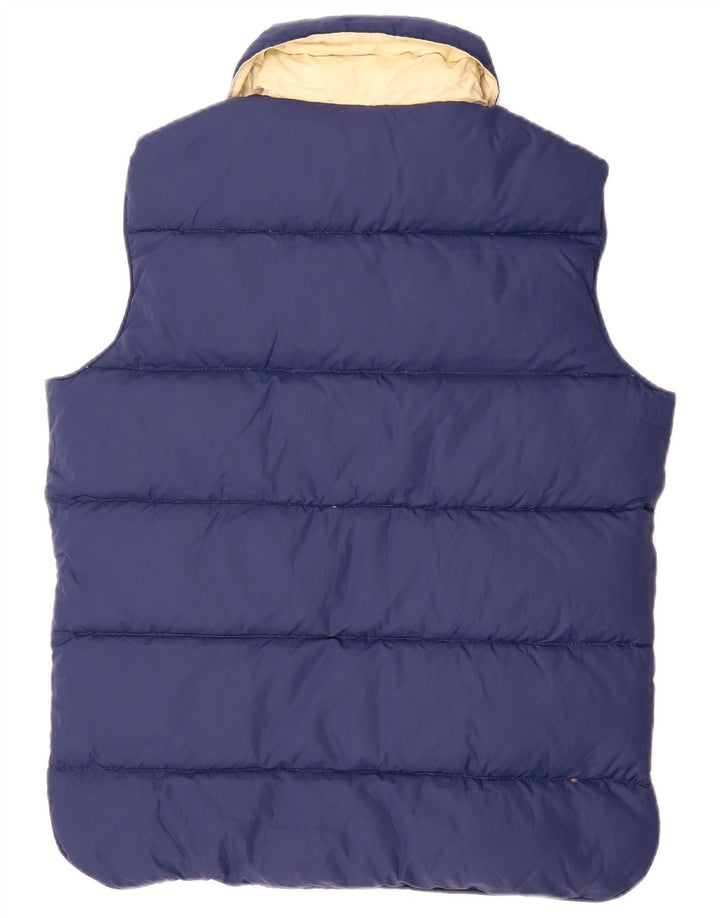 Colete acolchoado reversível masculino Dolomite UK 38 algodão azul marinho médio