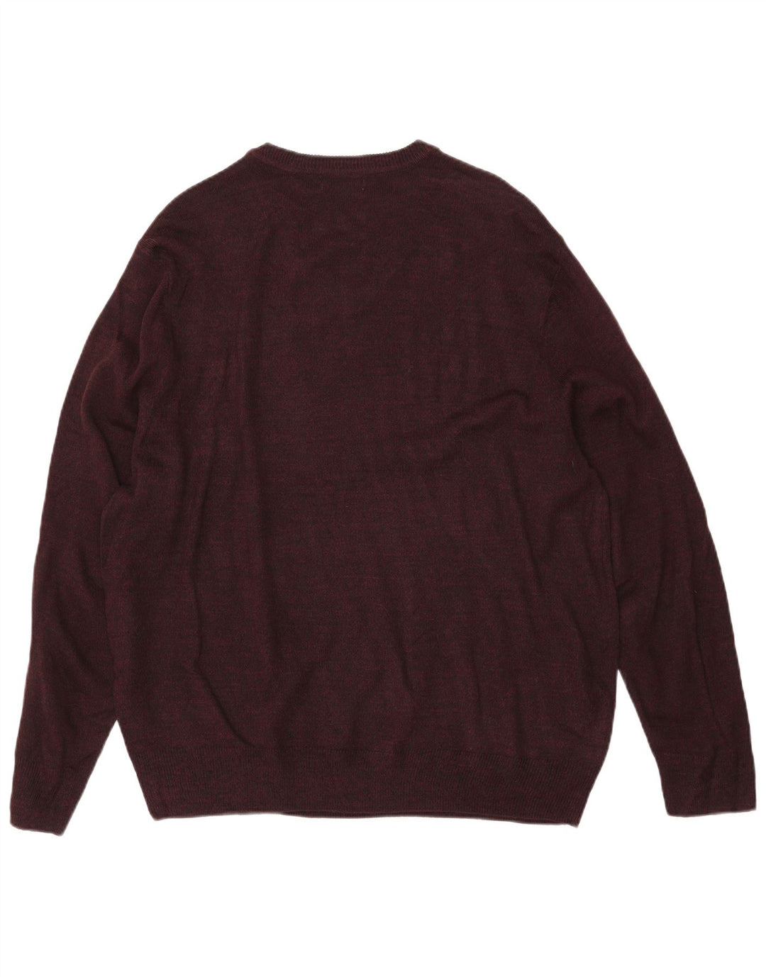 DOCKERS Suéter masculino com decote em V grande Borgonha Argyle/Diamante