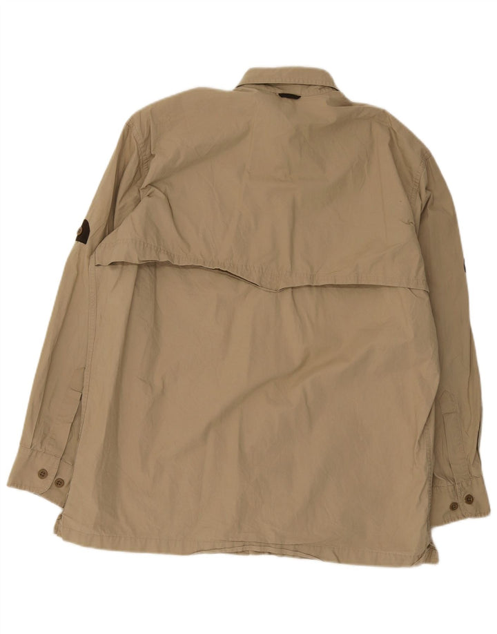 Camisa masculina Timberland pequena cáqui algodão