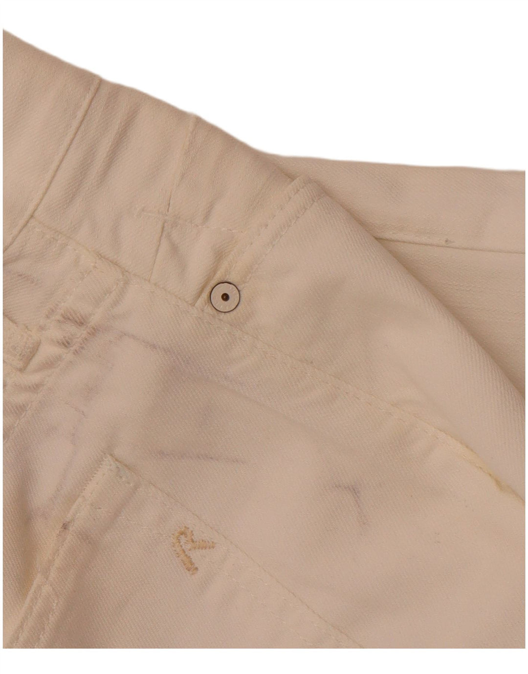 Jeans retos femininos REPLAY W33 L28 algodão branco