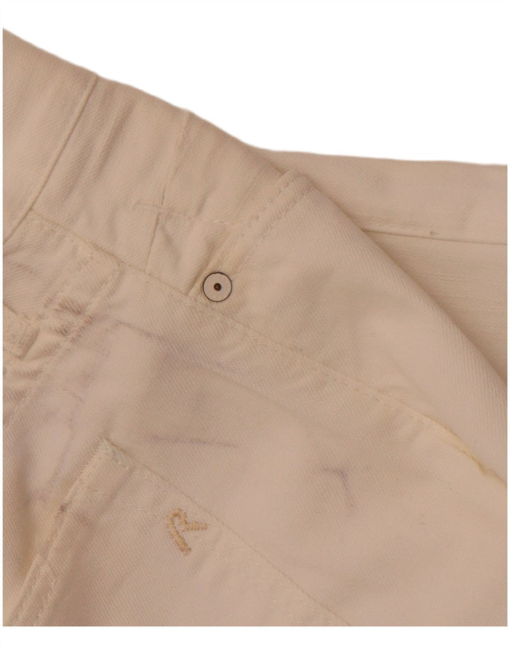 Jeans retos femininos REPLAY W33 L28 algodão branco