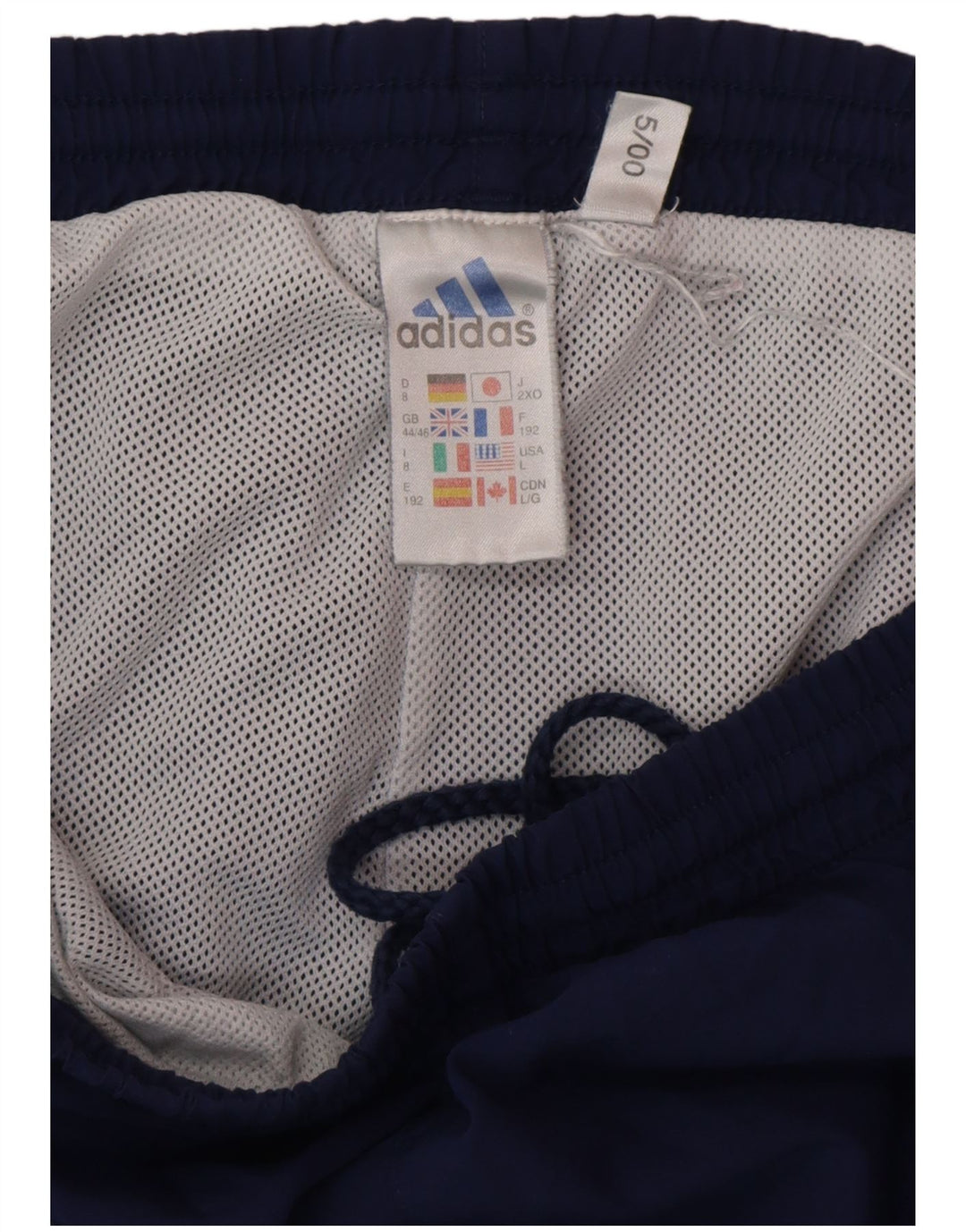 ADIDAS Calças de treino masculinas Joggers UK 44/46 Grande Azul Marinho Poliéster