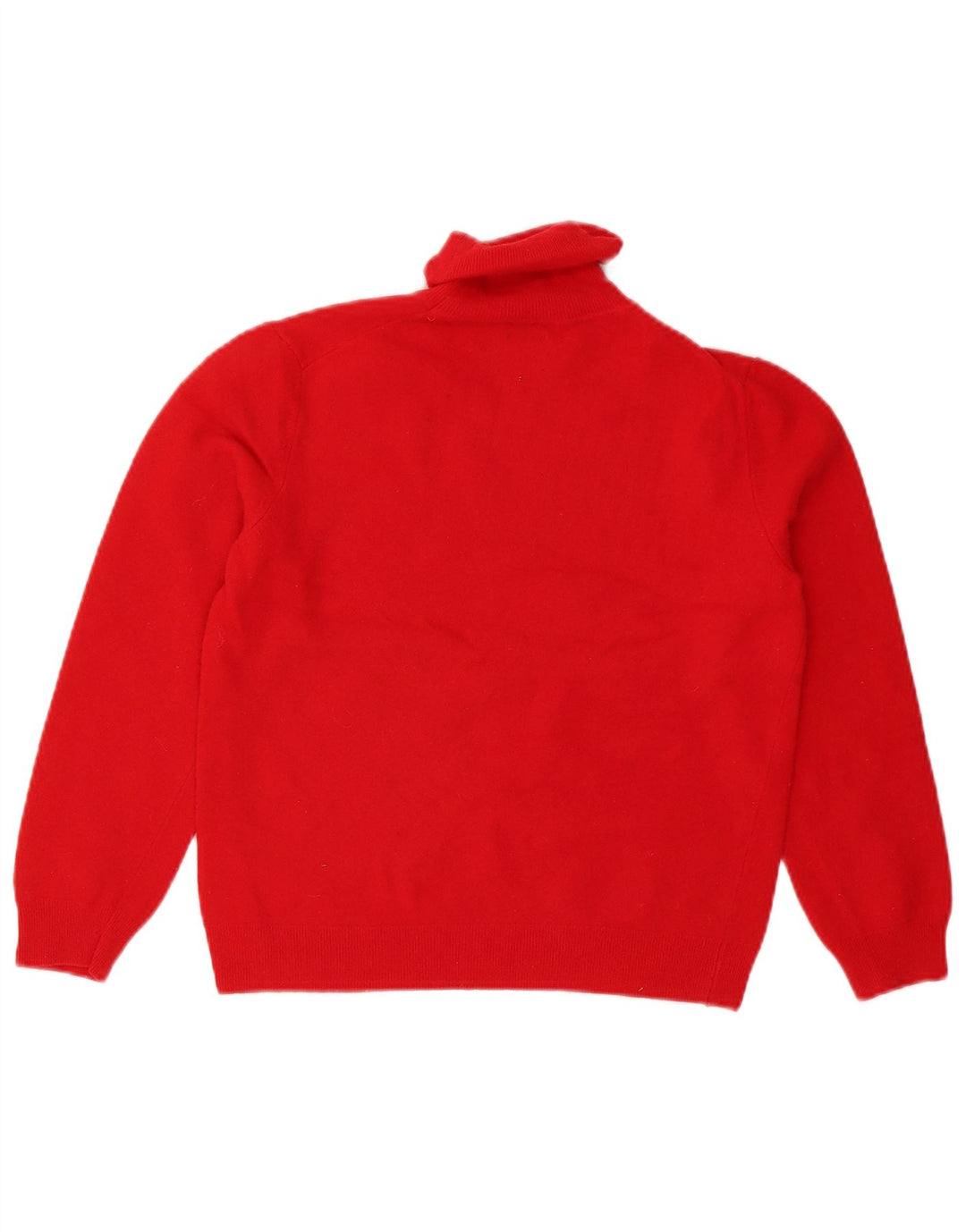 Suéter feminino Benetton com gola redonda e gola redonda, Reino Unido 10 pequeno vermelho