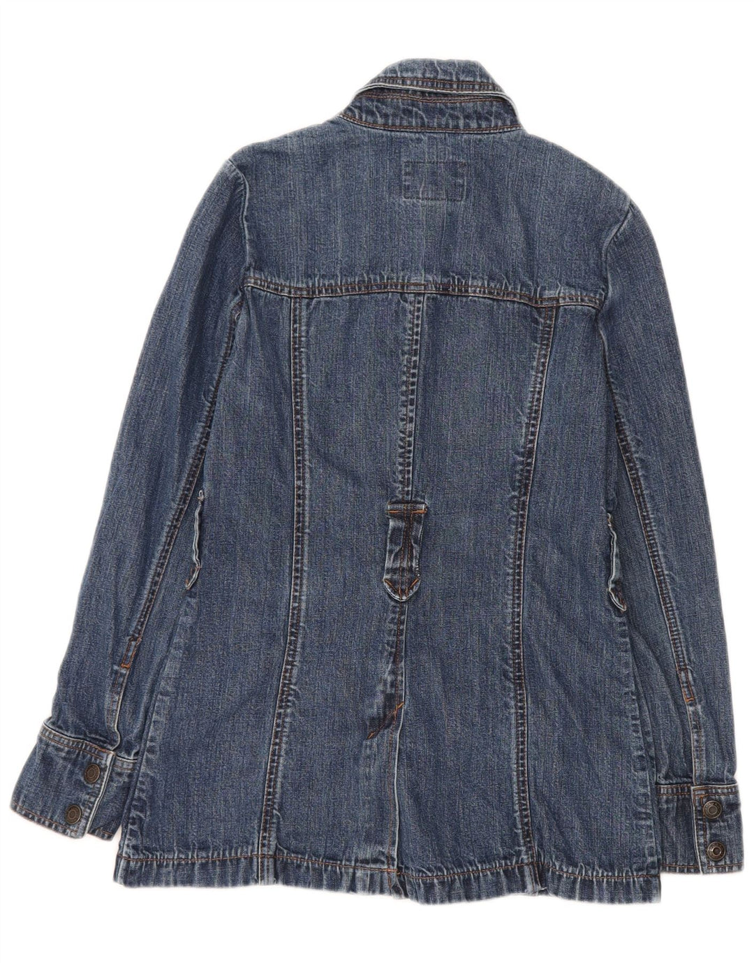 Jaqueta jeans feminina Old Navy Reino Unido 10 algodão azul pequeno