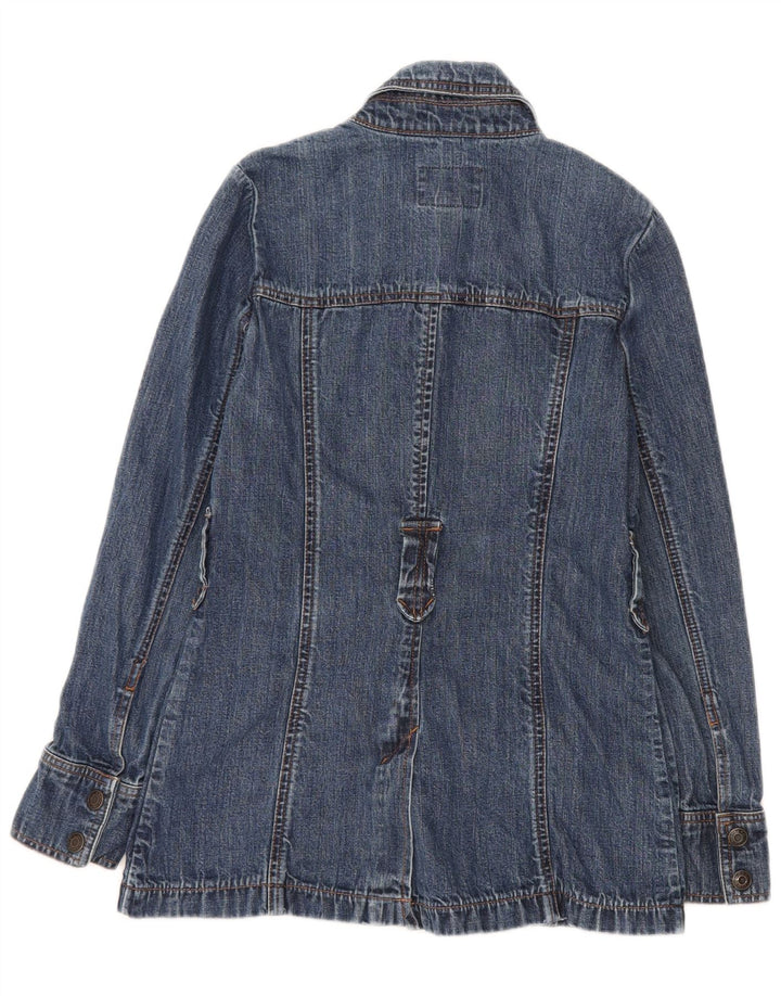 Jaqueta jeans feminina Old Navy Reino Unido 10 algodão azul pequeno