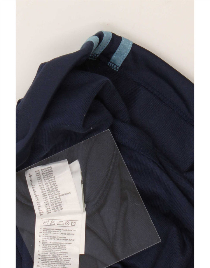 Calça de treino feminina Adidas UK 14 poliéster azul marinho médio
