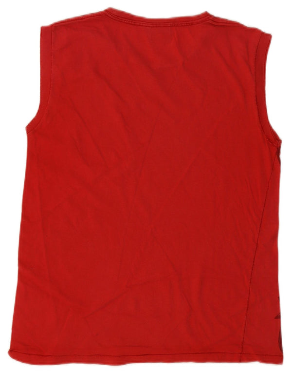 Colete gráfico Lee Boys Top 15-16 anos algodão vermelho