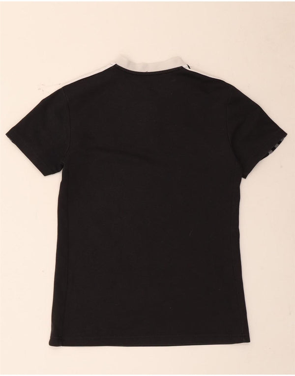 Adidas Womens Aeroready T-Shirt Top UK 8/10 Pequeno Algodão Preto