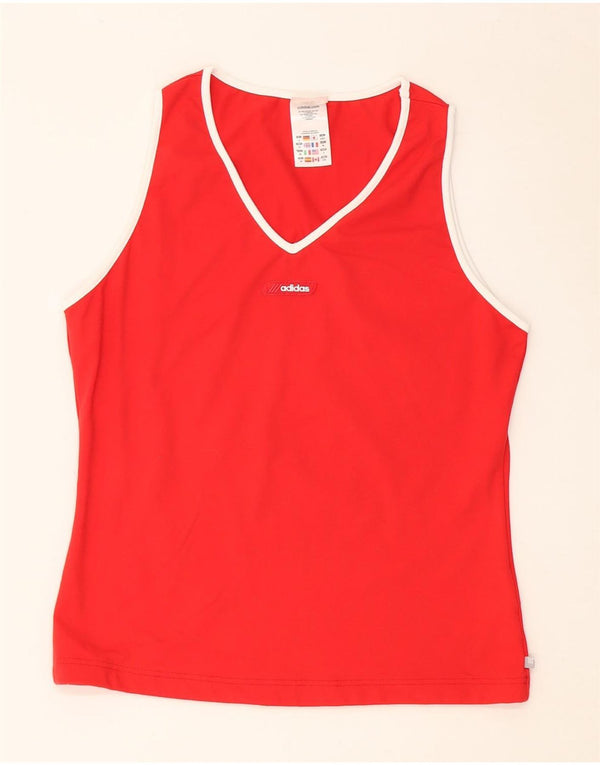 Colete Adidas Feminino UK 18 XL Vermelho Nylon