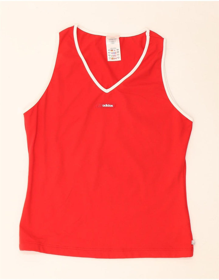 Colete Adidas Feminino UK 18 XL Vermelho Nylon