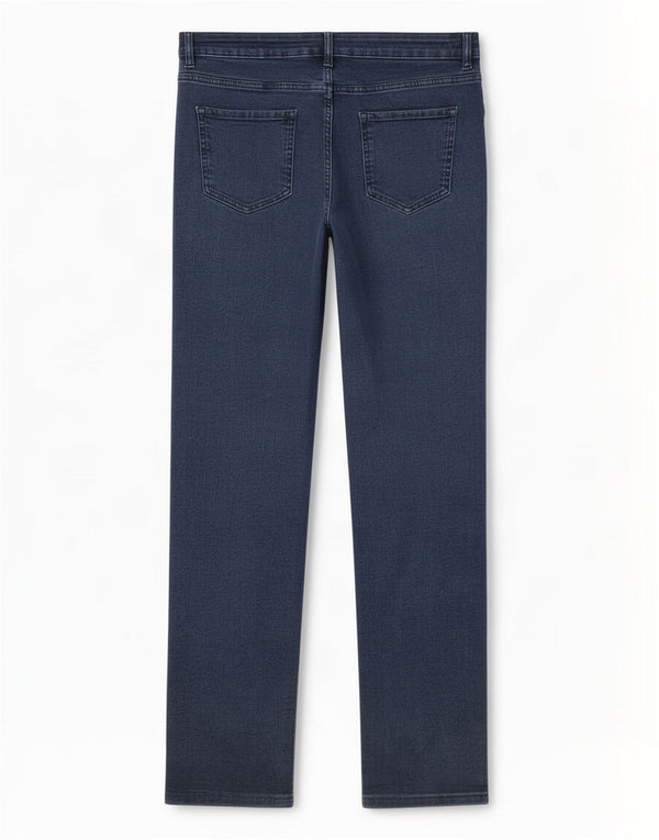 Jeans retos femininos Marks & Spencer Reino Unido 14 grande W30 L29 azul marinho
