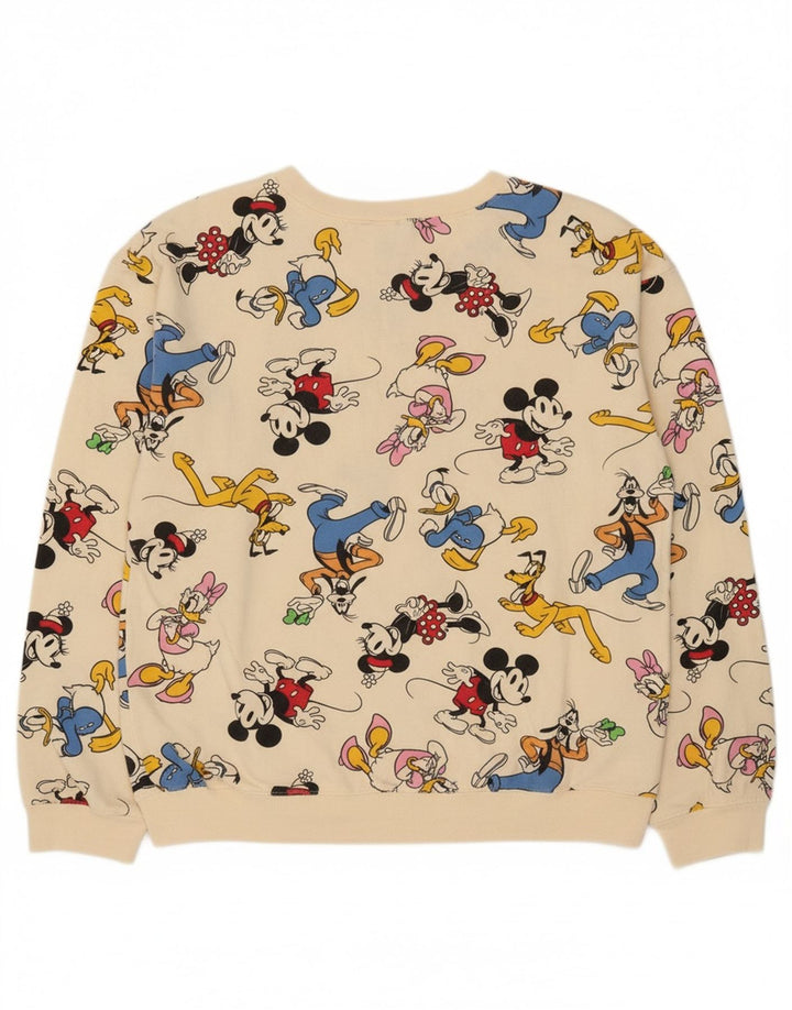 Suéter gráfico DISNEY Boys 11-12 anos grande algodão branco