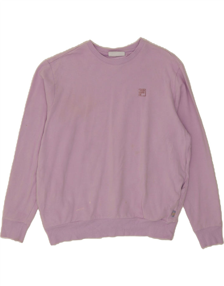 FILA Womens Sweatshirt Jumper UK 18 XL Purple Cotton Vintage Fila and Second-Hand Fila from Messina Hembry 