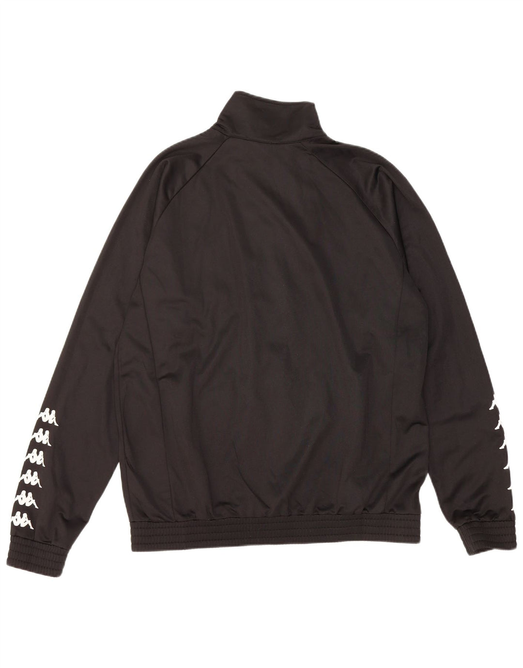 Kappa Mens Graphic Tracksuit Top Jaqueta Grande Poliéster Preto