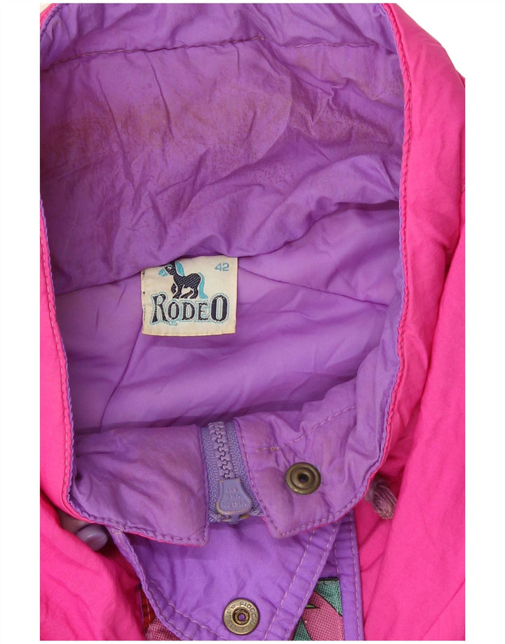 Jaqueta de esqui oversized feminina Rodeo EU 42 grande bloco colorido multicolorido