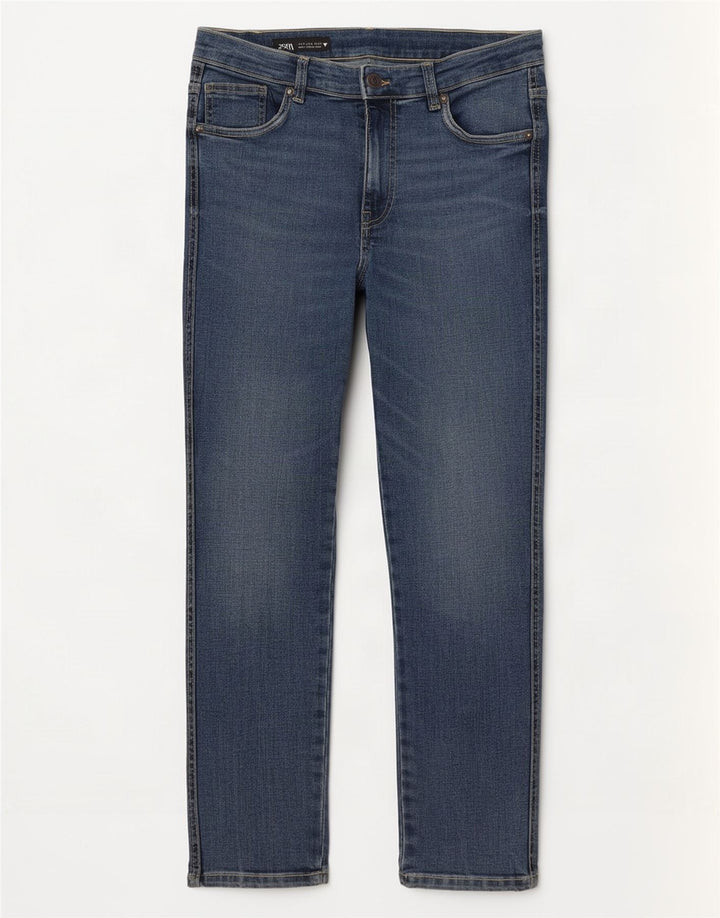 Zara Jeans Slim Feminino EU 40 Médio W30 L27 Azul