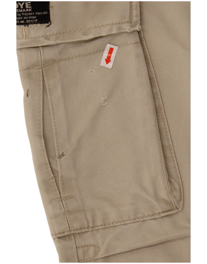 Calça cargo feminina reta XDYE EU 42 grande W34 L31 bege