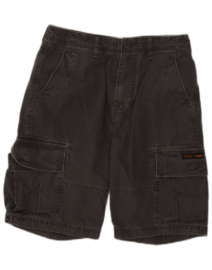 Shorts cargo masculino Superdry W30 algodão cinza médio