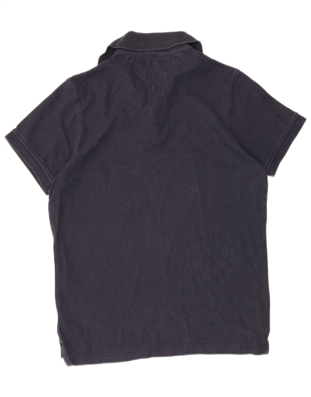 Camisa polo masculina TOMMY HILFIGER Slim Fit pequena azul marinho