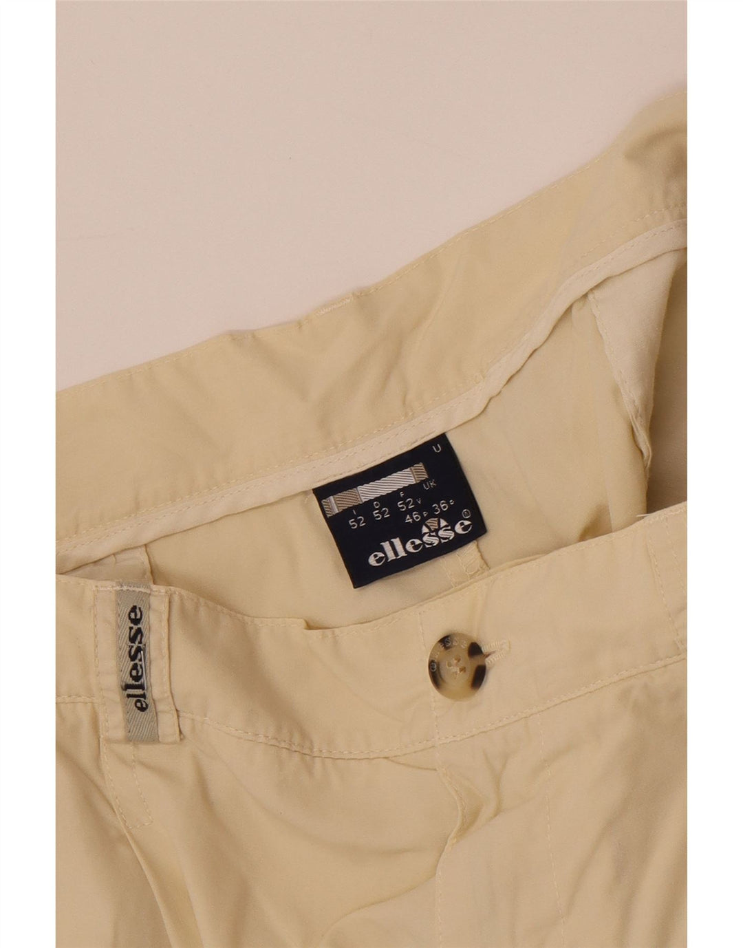 Shorts chino masculino ELLESSE Pegged W36 grande bege