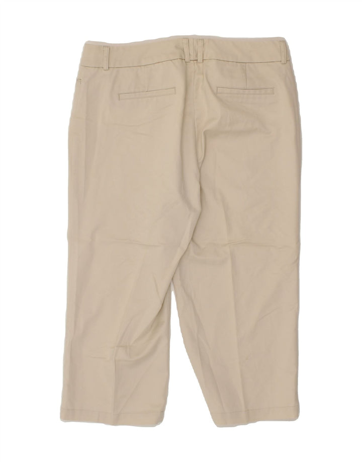 DOCKERS Womens Straight Capri Trousers US 12 Large W32 L20 Beige Cotton Vintage Dockers and Second-Hand Dockers from Messina Hembry 