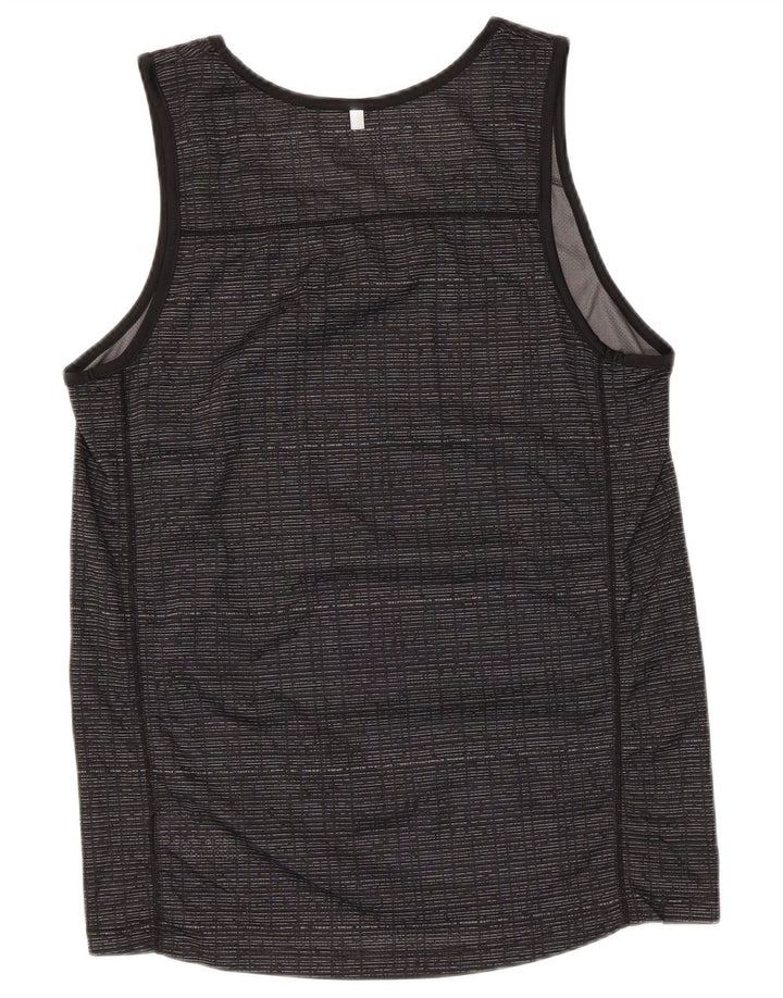 Colete masculino Russell Athletic Top UK 34/36 poliéster manchado cinza pequeno