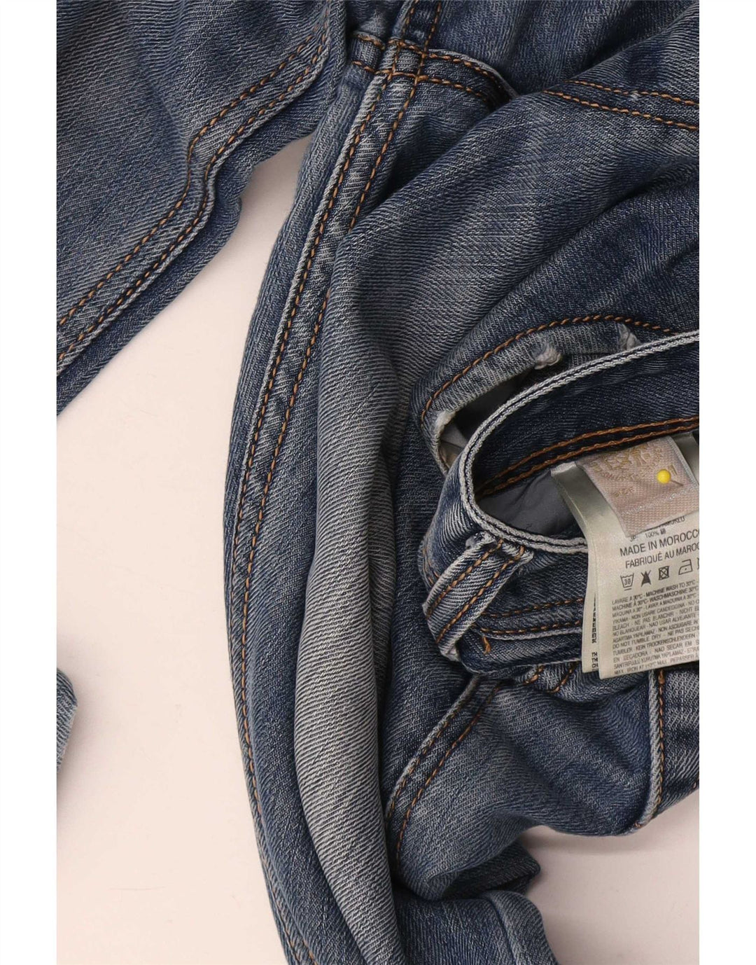 Jeans masculino diesel desgastado slim W31 L31 algodão azul