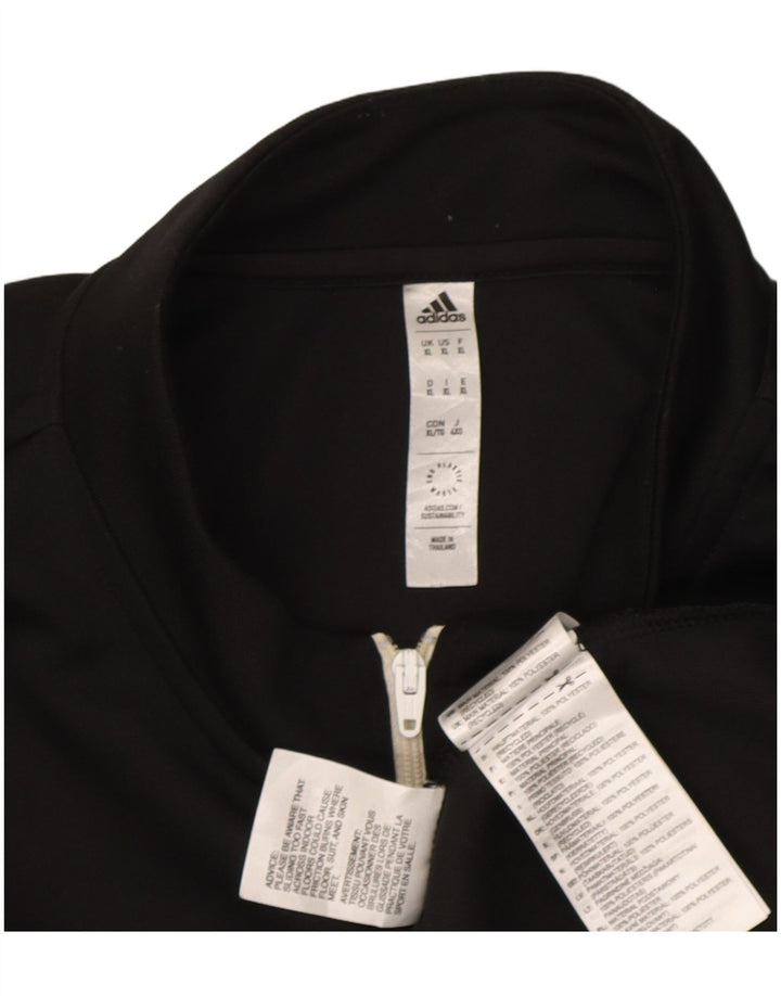 Adidas Mens Aeroready Zip Neck Pullover Treino Top XL Preto Poliéster