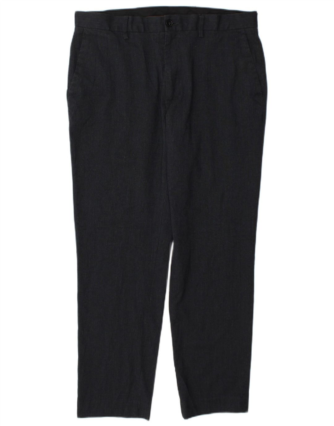 Calça Chino Masculina Slim Fit Marks & Spencer W34 L29 Azul Marinho Poliéster