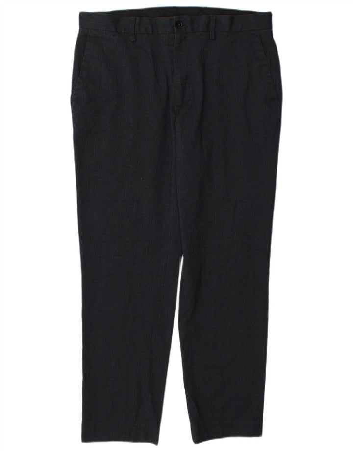 Calça Chino Masculina Slim Fit Marks & Spencer W34 L29 Azul Marinho Poliéster