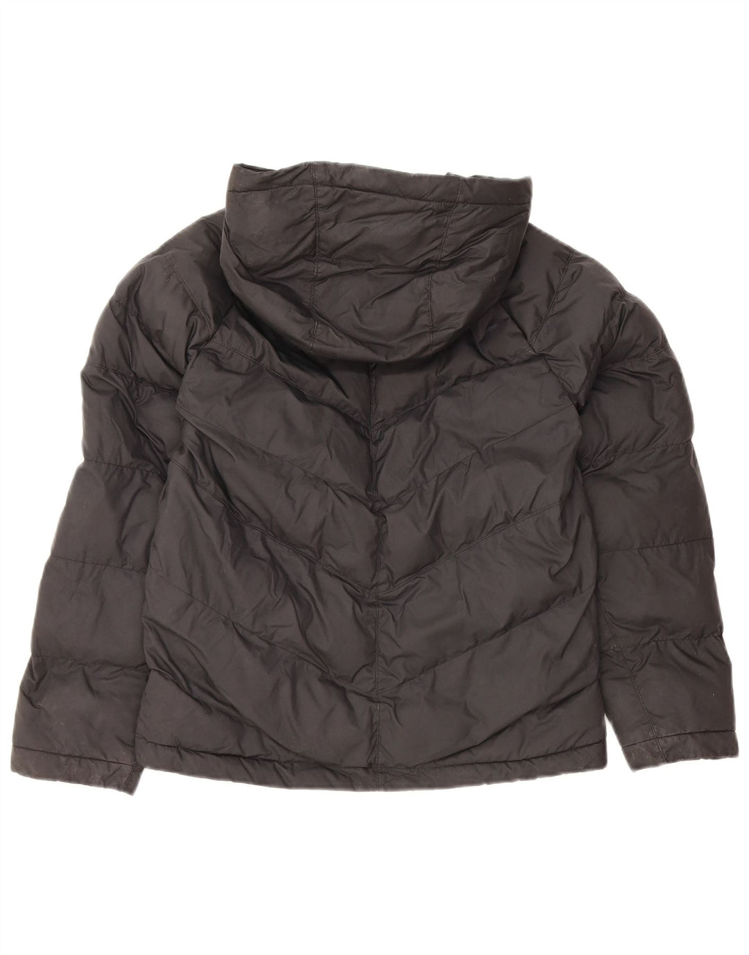 Jaqueta acolchoada com capuz Nike Boys 10-11 anos poliéster preto médio