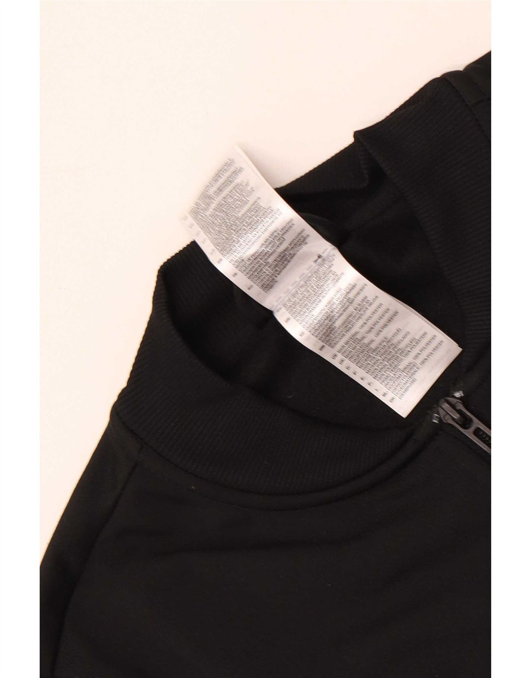 Adidas Womens Tracksuit Top Jacket UK 8/10 Pequeno Poliéster Preto