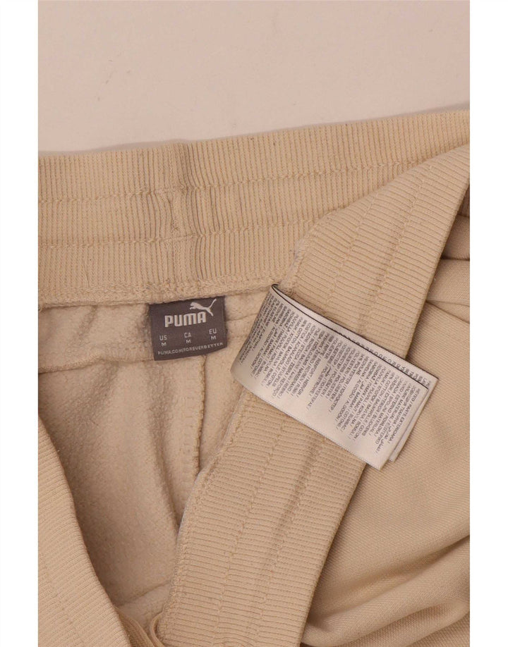 Calça de treino masculina Puma Joggers médio algodão bege