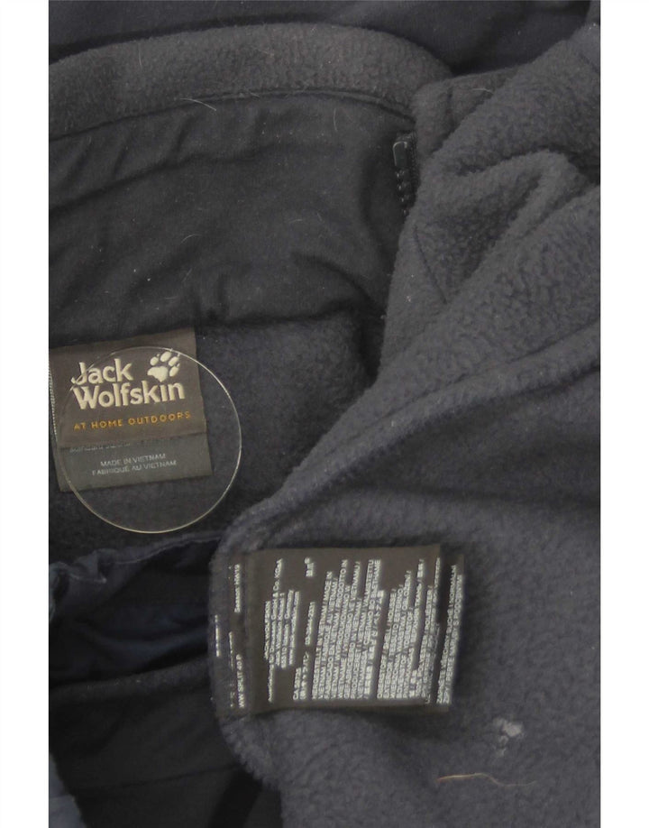 Jaqueta corta-vento masculina Jack Wolfskin Reino Unido 48 2XL poliéster azul marinho