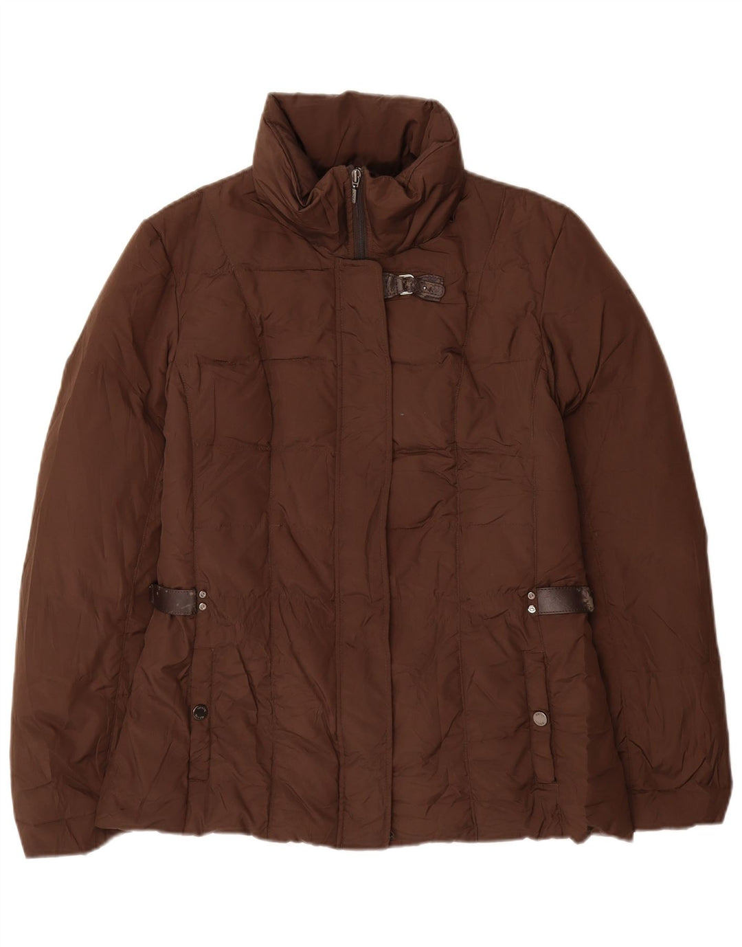 Jaqueta acolchoada feminina GEOX UK 12 marrom médio