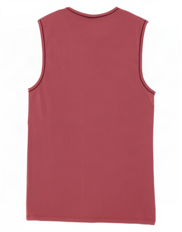 Fila Womens Vest Top UK 8 Pequeno Borgonha